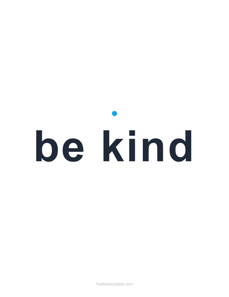 Be Kind — Printable Wall Art