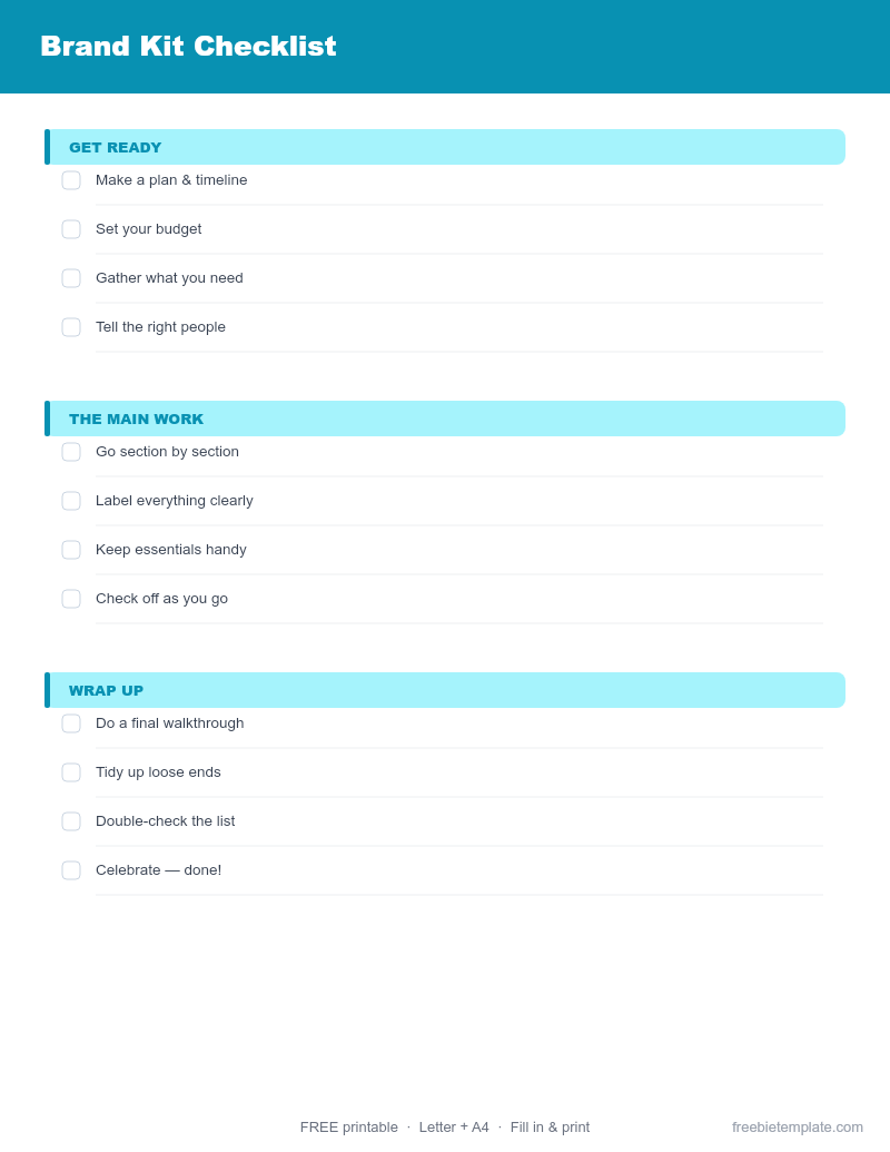 Brand Kit Checklist preview