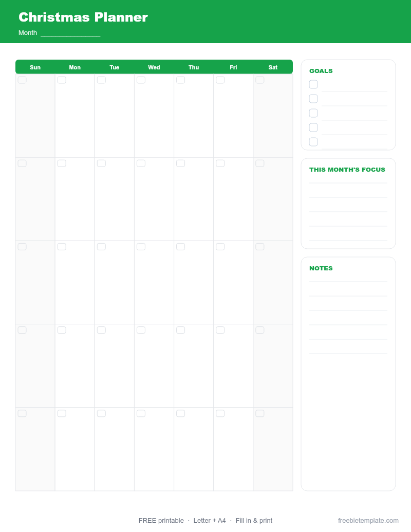 Christmas Planner preview