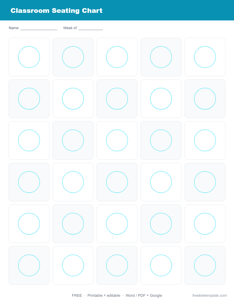 Classroom Seating Chart preview