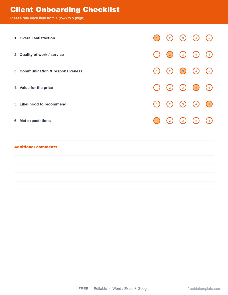 Client Onboarding Checklist preview