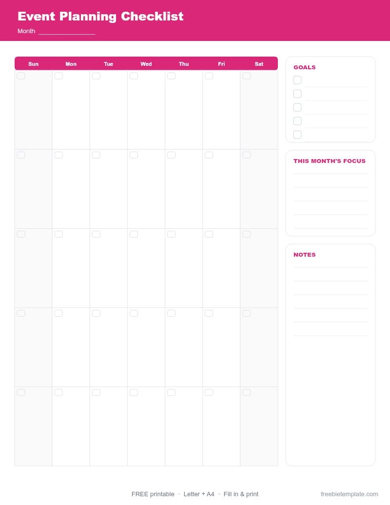 Event Planning Checklist preview