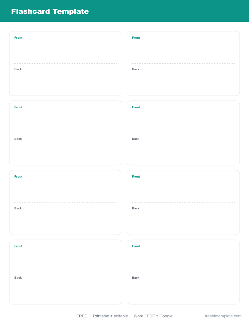Flashcard Template