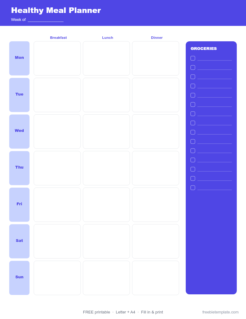 Healthy Meal Planner