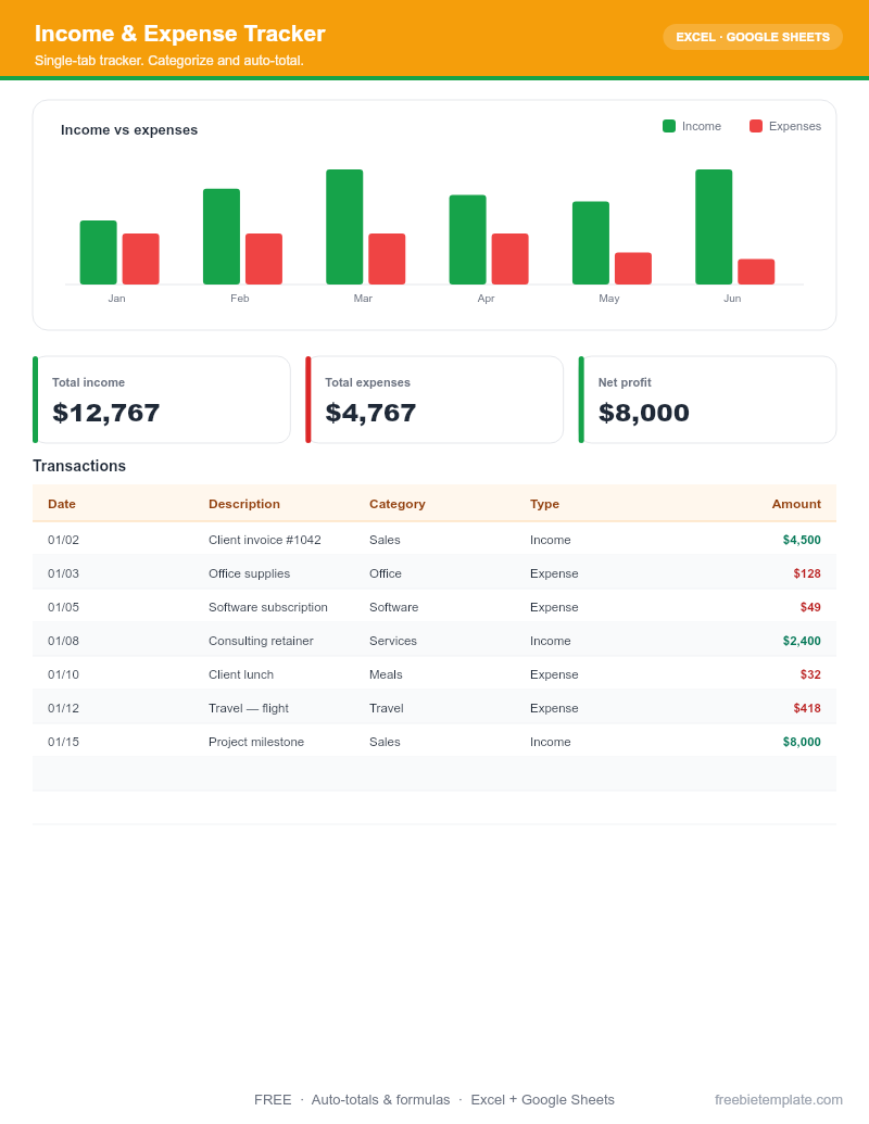 Income & Expense Tracker
