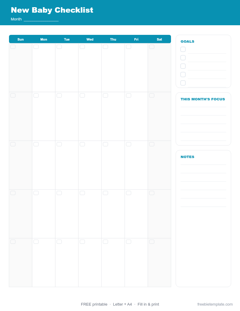 New Baby Checklist preview