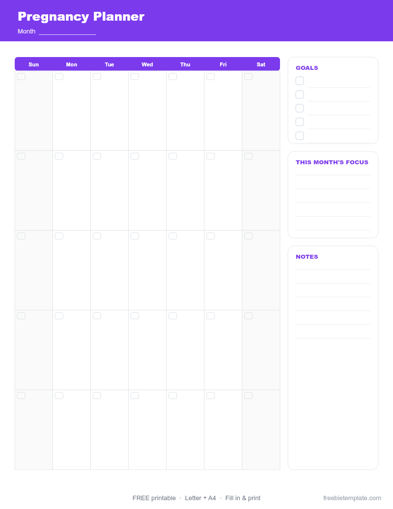 Pregnancy Planner preview
