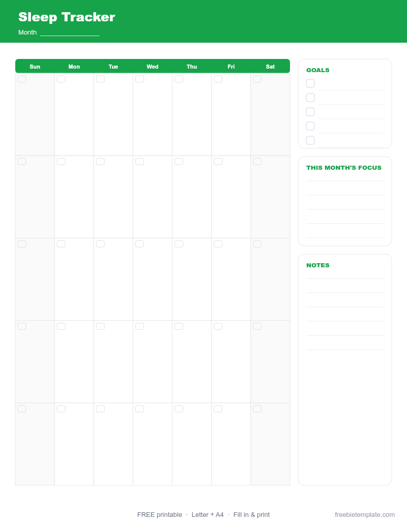 Preview of Sleep Tracker